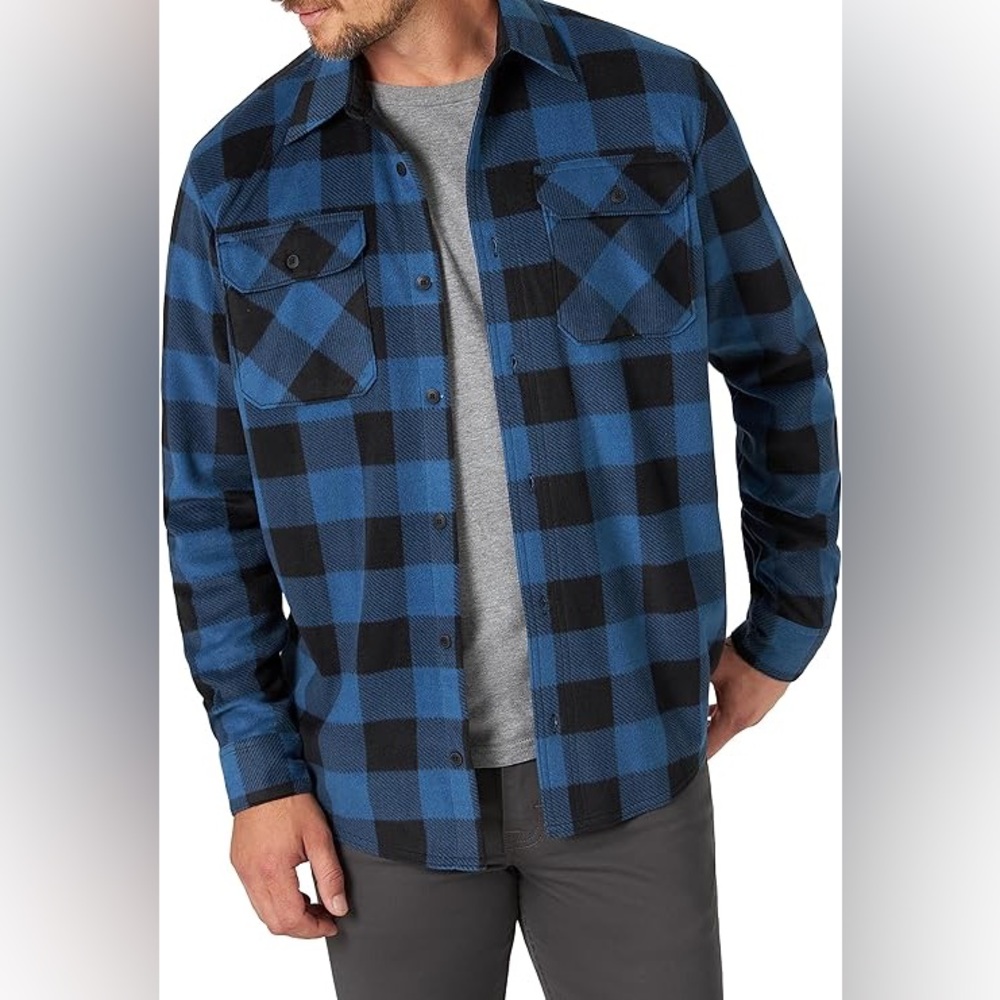 Wrangler Authentics Long Sleeve Heavyweight Fleece Shirt
